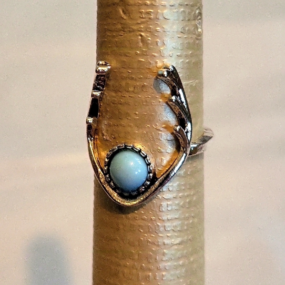 Silver Antler Ring